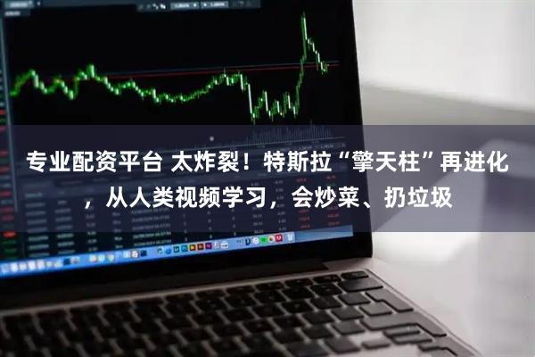 专业配资平台 太炸裂！特斯拉“擎天柱”再进化，从人类视频学习，会炒菜、扔垃圾