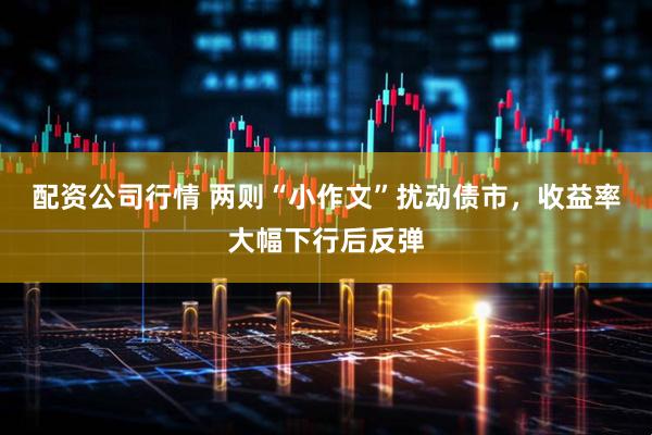 配资公司行情 两则“小作文”扰动债市，收益率大幅下行后反弹